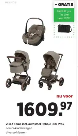 Baby-Dump 2-in-1 Fame incl. autostoel Pebble 360 Pro2 aanbieding