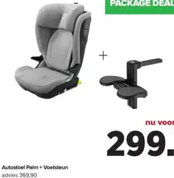 Baby-Dump Autostoel Palm + Voetsteun aanbieding