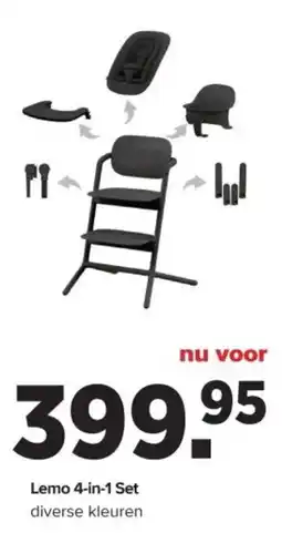 Baby-Dump Lemo 4-in-1 Set aanbieding