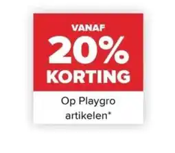 Baby-Dump Op Playgro artikelen aanbieding
