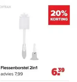 Baby-Dump Flessenborstel 2in1 aanbieding