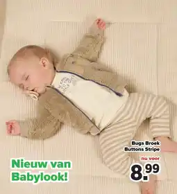 Baby-Dump Bugs Broek Buttons Stripe aanbieding
