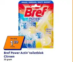 Action Bref Power Activ' toiletblok Citroen aanbieding
