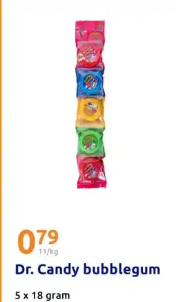 Action Dr. Candy bubblegum aanbieding