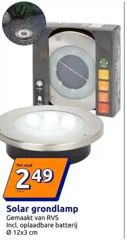 Action Solar grondlamp aanbieding