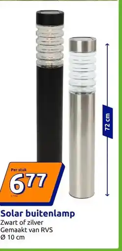 Action Solar buitenlamp aanbieding