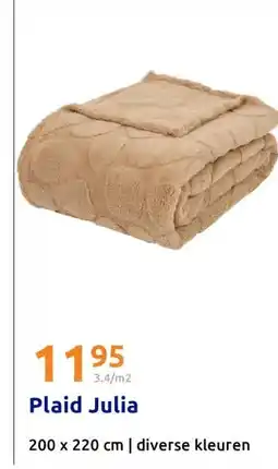 Action Plaid Julia aanbieding
