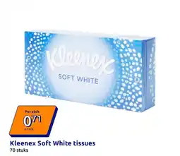 Action Kleenex Soft White tissues aanbieding
