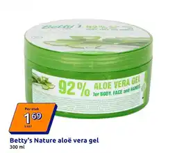 Action Betty's Nature aloë vera gel aanbieding