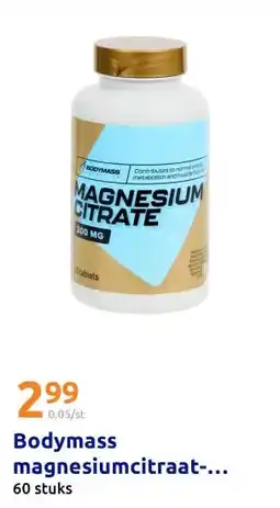 Action Bodymass magnesiumcitraat-tabletten 200 MG aanbieding
