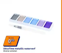 Action DécoTime metallic waterverf aanbieding