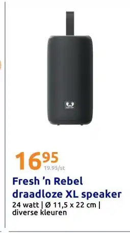 Action Fresh 'n Rebel draadloze XL speaker aanbieding