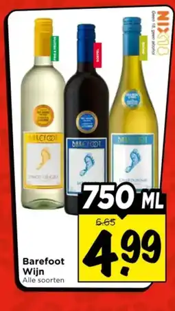 Vomar Voordeelmarkt Barefoot Wijn aanbieding