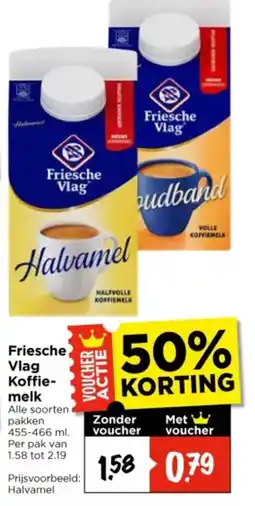 Vomar Voordeelmarkt Friesche Vlag Koffie melk aanbieding