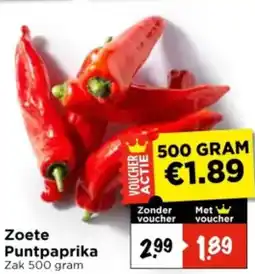 Vomar Voordeelmarkt Zoete Puntpaprika aanbieding