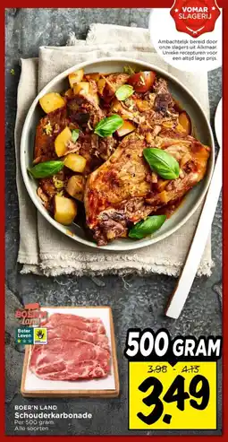 Vomar Voordeelmarkt Boer'n land Schouderkarbonade aanbieding