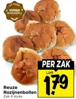 Vomar Voordeelmarkt Reuze Rozijnenbollen aanbieding