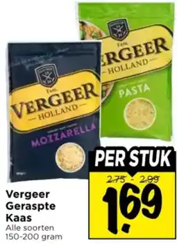 Vomar Voordeelmarkt Vergeer Geraspte Kaas aanbieding