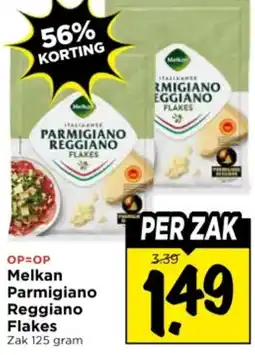 Vomar Voordeelmarkt Melkan Parmigiano Reggiano Flakes aanbieding
