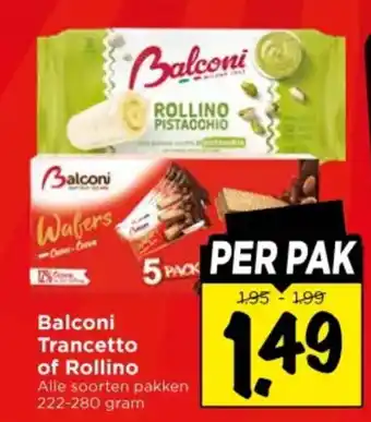 Vomar Voordeelmarkt Balconi Trancetto of Rollino aanbieding