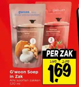 Vomar Voordeelmarkt G'woon Soep in Zak aanbieding