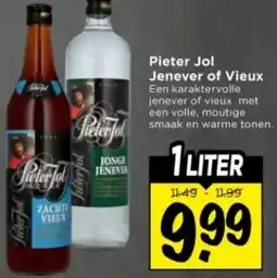 Vomar Voordeelmarkt Pieter Jol Jenever of Vieux aanbieding
