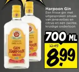 Vomar Voordeelmarkt Harpoon Gin aanbieding
