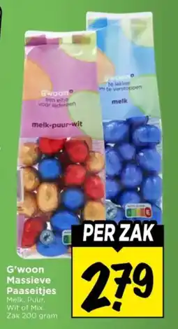 Vomar Voordeelmarkt G'woon Massieve Paaseitjes aanbieding