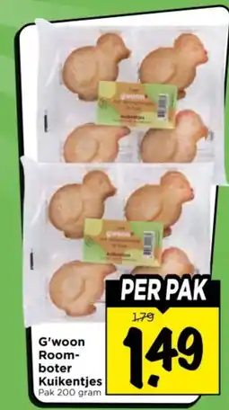 Vomar Voordeelmarkt G'woon Room Kuikentjes boter aanbieding