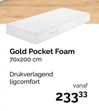 Beter Bed Gold Pocket Foam 70x200 cm aanbieding