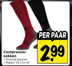 Vomar Voordeelmarkt Compressie sokken aanbieding
