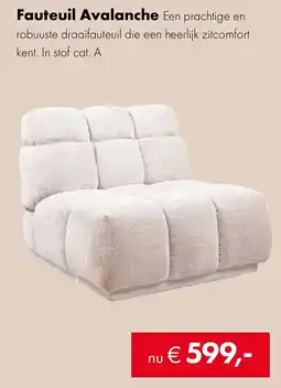 Woonsquare Fauteuil Avalanche aanbieding