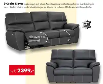 Woonsquare 3+2 zits Nova aanbieding