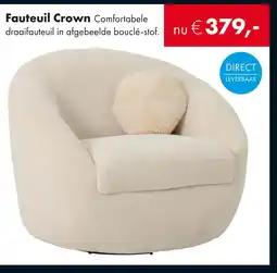 Woonsquare Fauteuil Crown aanbieding