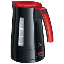 Bol.com Melitta Enjoy Aqua - Waterkoker - Zwart/Rood aanbieding