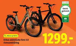 Lidl Urban elektrische fiets 3.0 riemaandrijving aanbieding