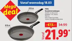 Lidl Tefal keramische koekenpan aanbieding