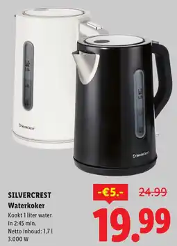 Lidl Silvercrest waterkoker aanbieding