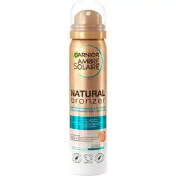 Etos Garnier Ambre Solaire Natural Bronzer Body Mist Zelfbruiner voor Gezicht met Vitamine E 150ml aanbieding
