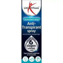Etos Lucovitaal Anti-Transpirant Spray 40 ML aanbieding