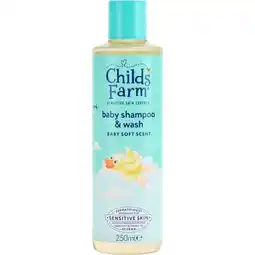 Etos Childs Farm Baby Shampoo & Wash 250ml aanbieding