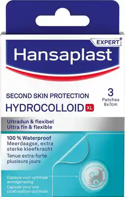 Etos Hansaplast Second Skin Protection Waterproof en Transparante XL Eilandpleisters 3 stuks aanbieding