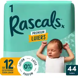 Etos Rascals Premium Luiers Maat 1 3-5 KG 44 stuks aanbieding