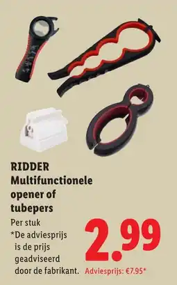 Lidl Ridder Multifunctionele opener of tubepers aanbieding