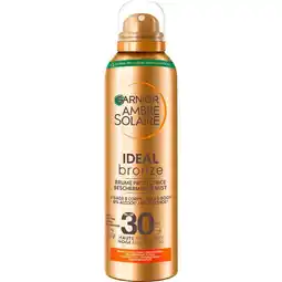 Etos Garnier Ambre Solaire Ideal Bronze Beschermende Mist SPF30 150 ML aanbieding