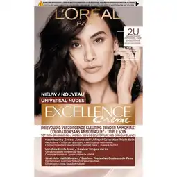 Etos L’Oréal Paris Excellence Universal Nudes 2U Donkerbruin Permanente Haarverf aanbieding
