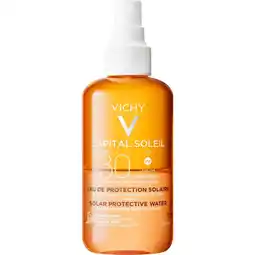 Etos Vichy Capital Soleil Zonbeschermend Water Bruine Teint SPF30 200 ML aanbieding