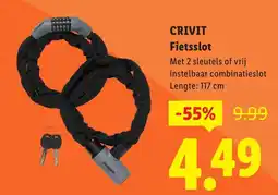 Lidl Crivit fietsslot aanbieding