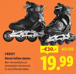 Lidl Crivit heren inline skates aanbieding