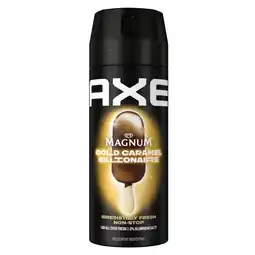 Trekpleister Axe Magnum Gold Caramel Billionaire Deodorant Bodyspray aanbieding